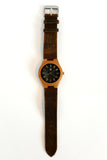 Congo (small face) | Carbonized Bamboo Case Watch